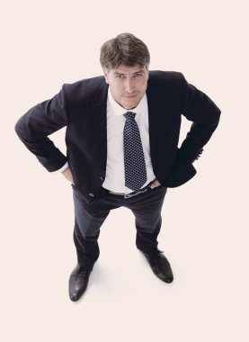 Başarılı bir iş adamı ararken Üstten Görünüm