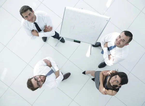 Vista desde la parte superior. imagen de fondo del equipo empresarial exitoso — Foto de Stock