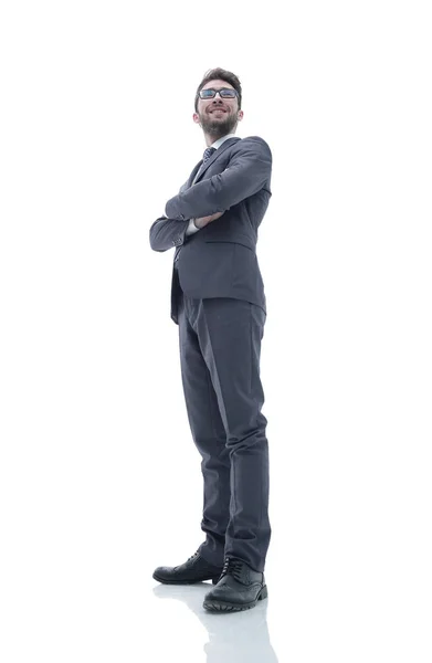 양복과 넥타이에 자신감 비즈니스 남자. — 스톡 사진