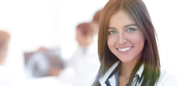 Closeup.successful woman doctor — Stock Photo, Image