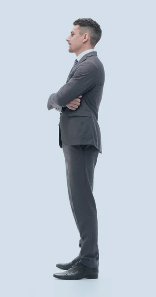 Full-length Portret van de moderne zakenman. — Stockfoto