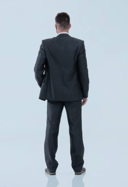 tam growth.rear emin işadamı görünümünde