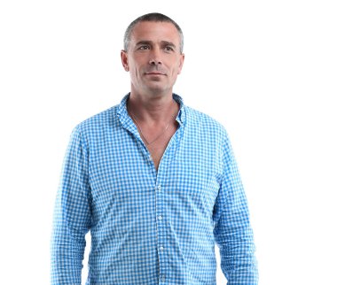 Kendine güvenen erkek portre portre