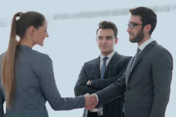 Iş adamları iş kavramı .handshake — Stok fotoğraf