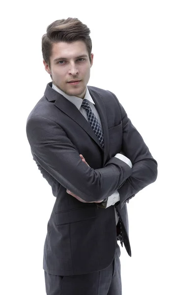 Confident businessman looking at the camera — Stock Photo, Image