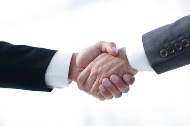 closeup.Handshake iş ortakları