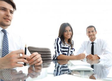 Ofiste çalışan iş ekibi..