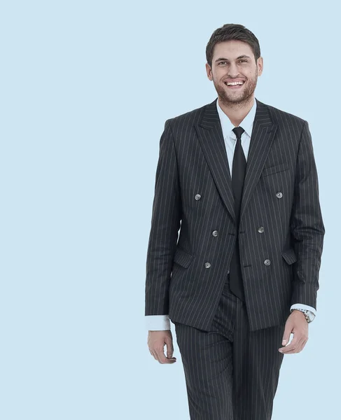 Портрет улыбающегося современного бизнесмена — стоковое фото