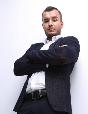 tam growth.bottom emin işadamı görünümünde .