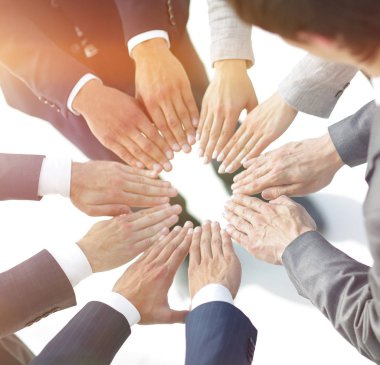 purpose.closeup kavramı. eller iş takım