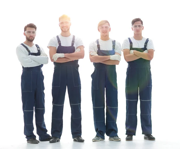 Профессиональная команда промышленных работников — стоковое фото