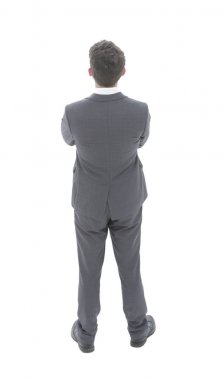 iş adamı dört gözle. Arkadan Görünüm