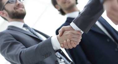 closeup.Handshake iş adamları