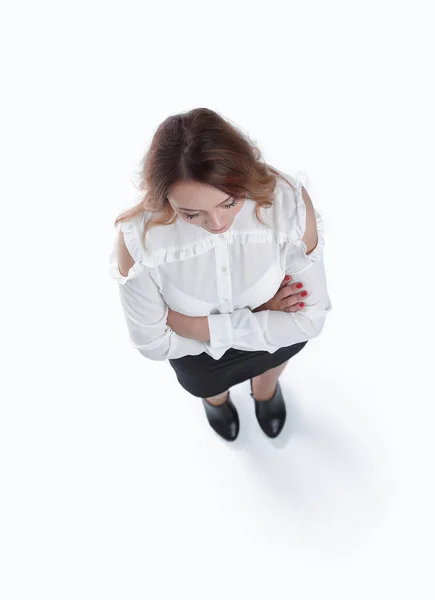 Mujer de negocios segura con los brazos cruzados . —  Fotos de Stock