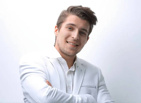 Closeup.confident joven hombre de negocios — Foto de Stock