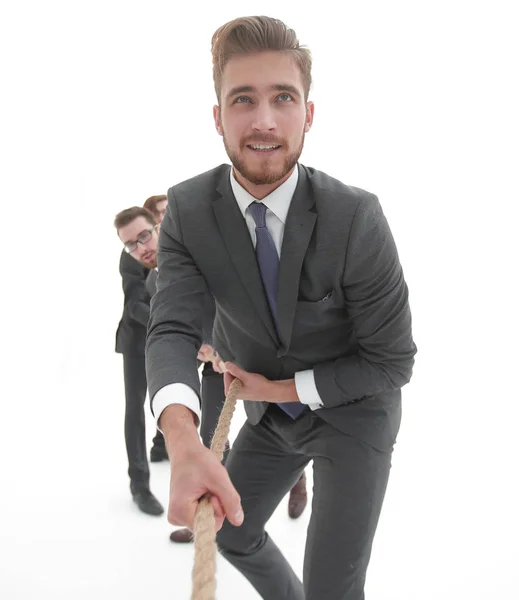 Imagen de fondo de un hombre de negocios levantándose . — Foto de Stock