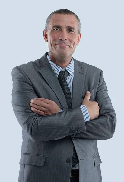 Gezicht van een succesvolle zakenman — Stockfoto