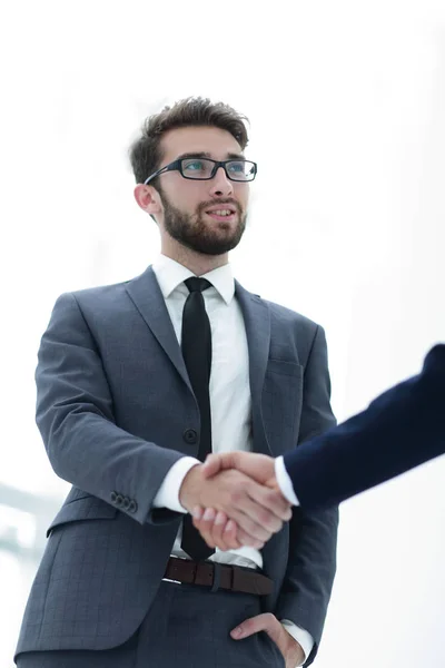 Bussines hand schudden zal het tonen van succesvolle samenwerking. — Stockfoto