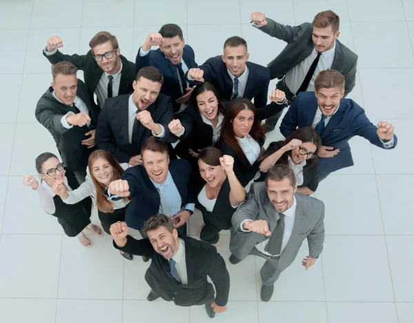Profesionální obchodní tým ukazuje svůj úspěch — Stock fotografie