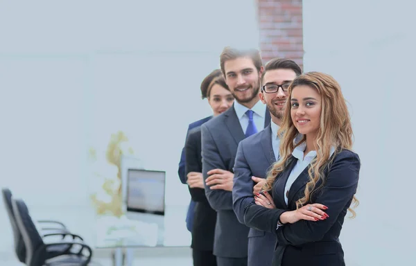 Business team in the background of the office. — Stock Photo, Image