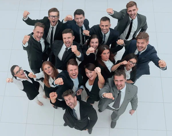 Equipe de negócios profissional mostra seu sucesso — Fotografia de Stock