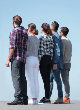 yan view.a grup genç insan kopya alanı arıyor