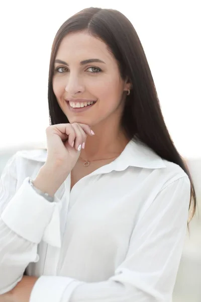 Detail tváře moderní úspěšné mladé ženy — Stock fotografie