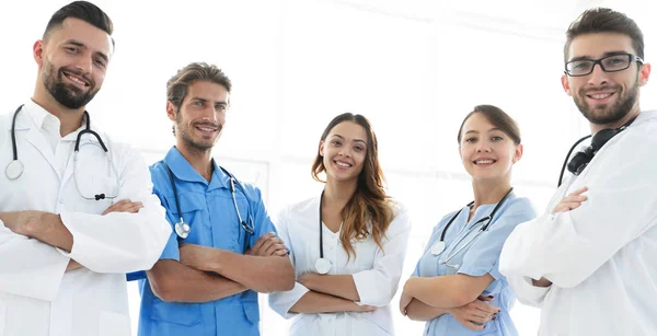 Portrait of the leading members of the medical center — Stock Photo, Image