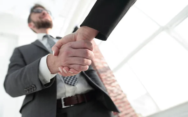 Executivos de empresas para parabenizar o acordo de negócios conjunto — Fotografia de Stock