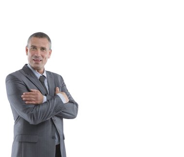 tam büyüme. modern iş adamı portresi.