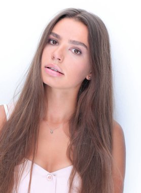 portre. güzel genç kadının yüzü