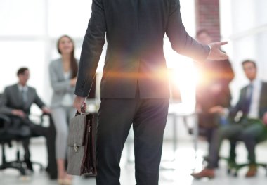İş karşılaşma içinde modern bir ofis