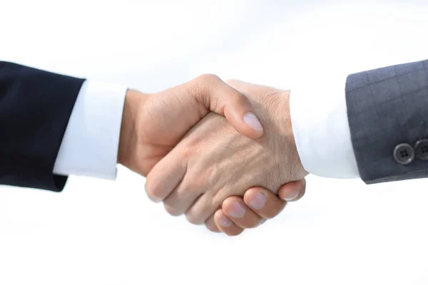 Stretta di mano ravvicinata dei partner commerciali — Foto Stock