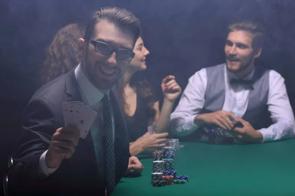 Bakgrundsbild. spelet poker. — Stockfoto