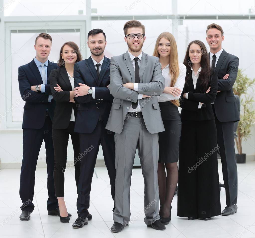 group portrait.project managers and business team