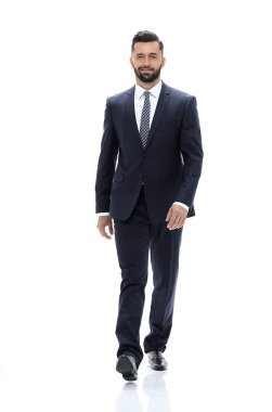 Kendine güvenen işadamı ileri gider