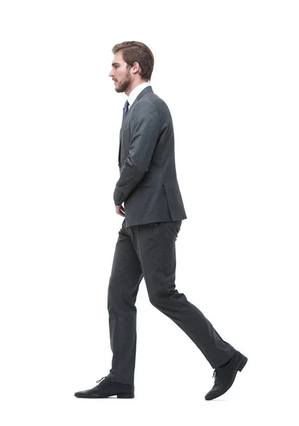 Side view. businessman goes forward. — Stock Photo, Image