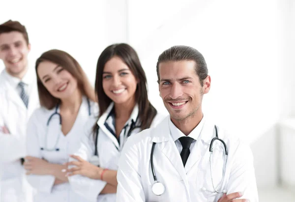 Team of doctors and nurses as colleagues in hospital — Stock Photo, Image