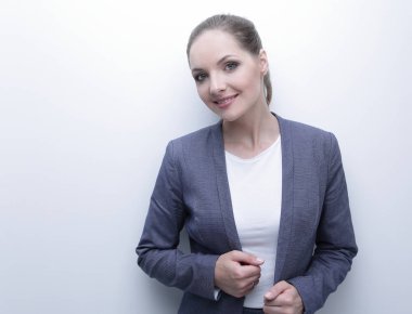 başarılı kadın Yöneticisi closeup yüzü