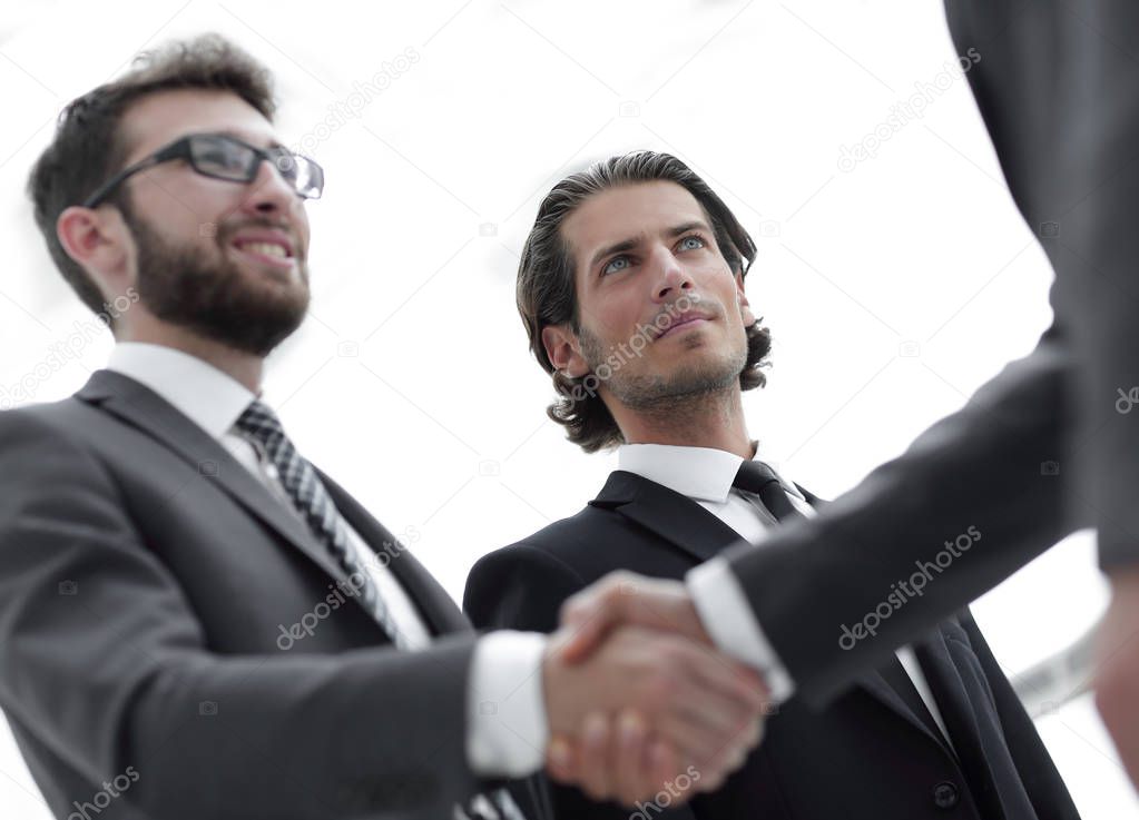 closeup.handshake of business people