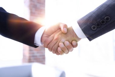 closeup.Handshake iş ortakları