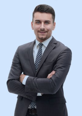 Kendinden emin iş adamının portresi