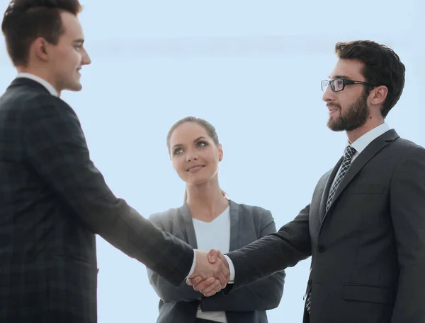 Spolehlivé handshake podnikatelů — Stock fotografie