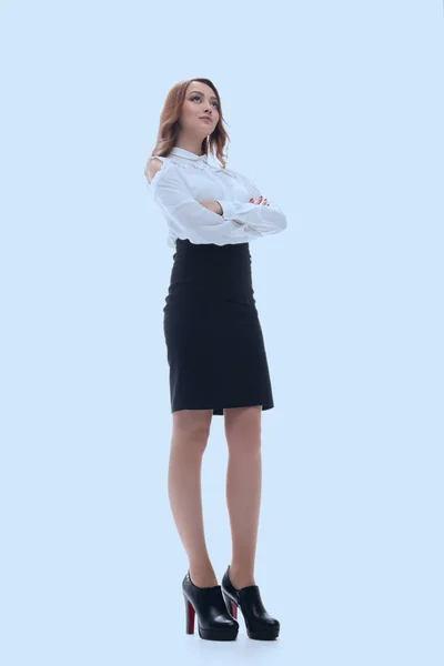 Retrato de una joven empresaria en la oficina. —  Fotos de Stock