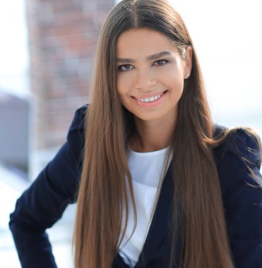 genç iş kadını closeup