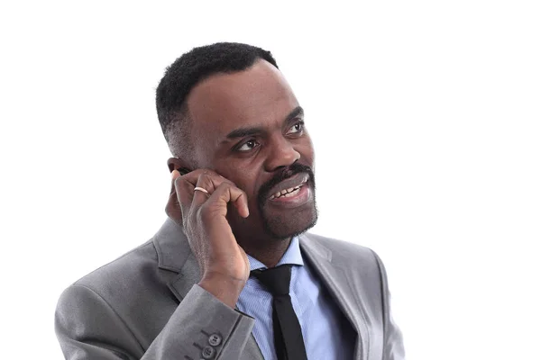 African business man on the phone — Stock Photo, Image