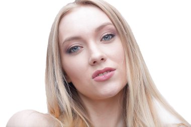 gün makyaj ile modern genç kadın.