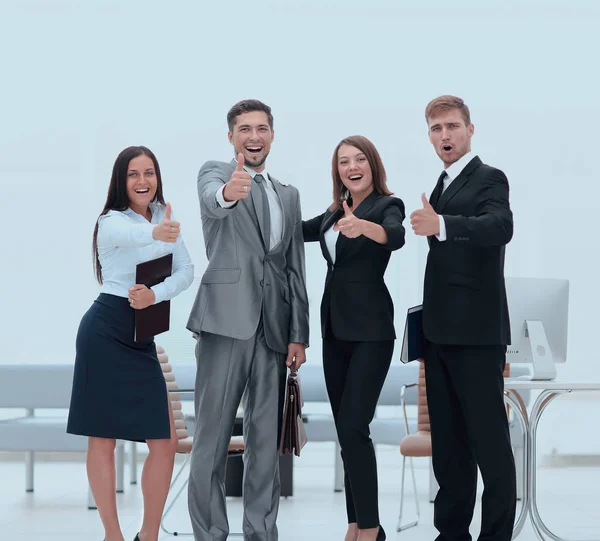 Portrait of happy business team — Stock Photo, Image