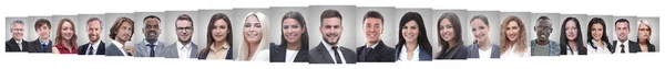 Líder y equipo profesional de negocios de pie juntos. —  Fotos de Stock