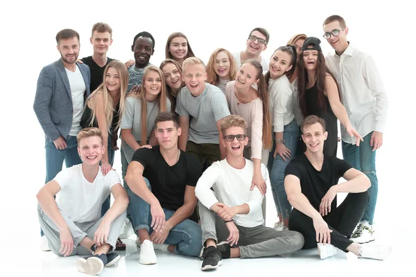 Retrato grupal de un equipo de jóvenes exitosos . — Foto de Stock